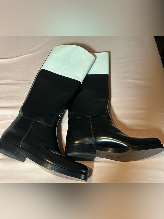 Michael Kors Shoes - Michael Kors Black and White Over-the-Knee Leather Boots